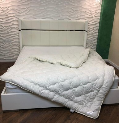 Одеяло зимнее полуторное 150х210 см, объемное качественное ЭКО силиконизированное волокно ТМ DAMANI