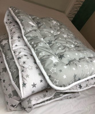 Одеяло Звездочка Теплое двуспальное 175х210 см, качественное антиаллергенное силиконизированное волокно ТМ DAMANI